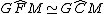 latex: G\widehat{F}M \simeq G\widehat{C}M