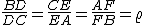 latex: \large \frac{BD}{DC}=\frac{CE}{EA}=\frac{AF}{FB}=\varrho