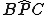 latex: \large B\hat{P}C
