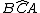 latex: B\hat{C}A