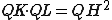 latex: \large QK \cdot QL= QH^2