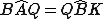 latex: \large B\hat{A}Q = Q\hat{B}K