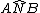 latex: A\hat{N}B